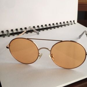 Urban Outfitters Retro Rose Gold Sunglasses
